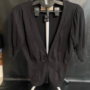 Elegant Black Women's Cardigan